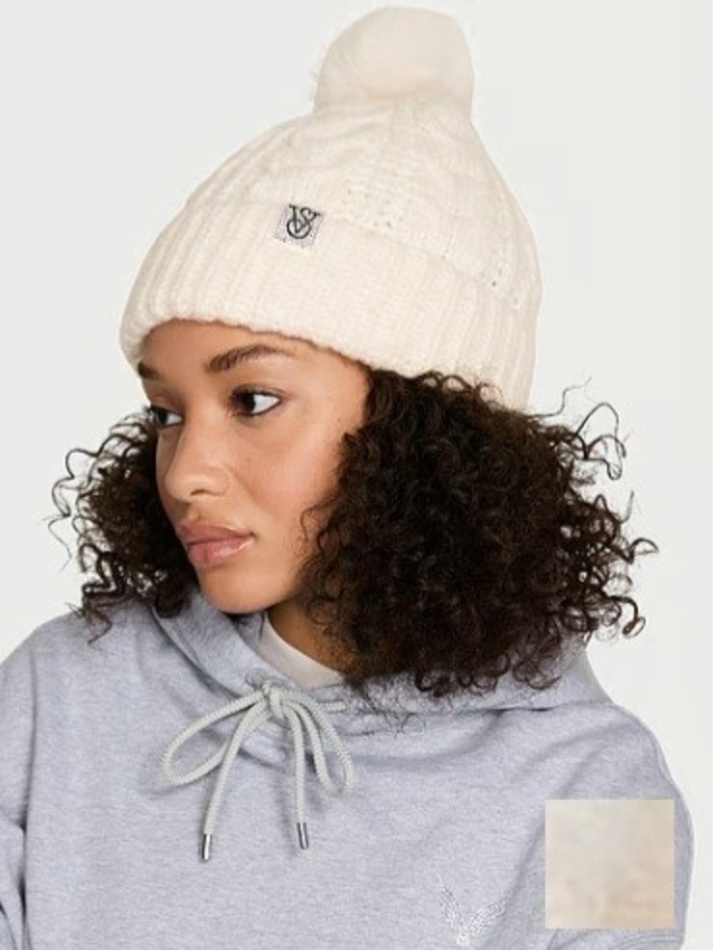 Victoria's Secret Cozy Cable-knit Pom Baenie